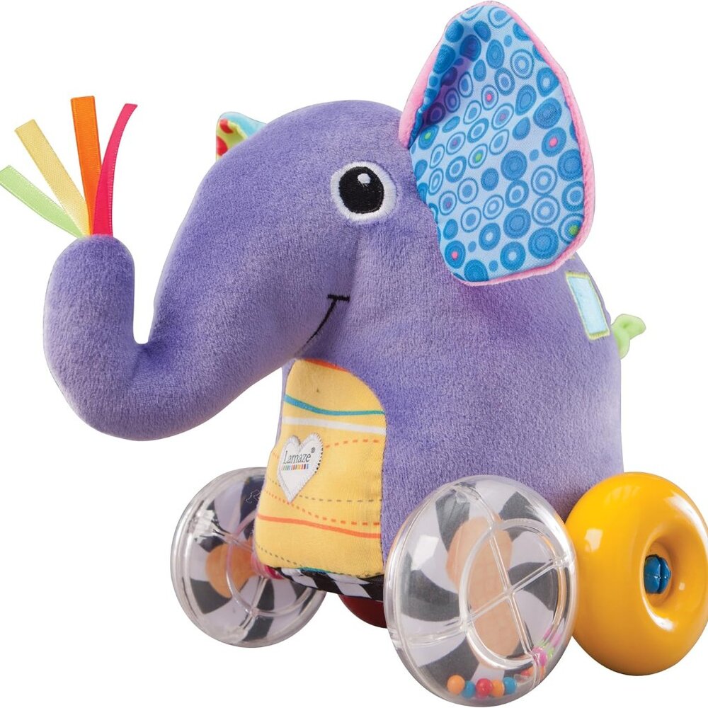 Lamaze Push Along Peanut Plush Elephant 9 Months +New in Box